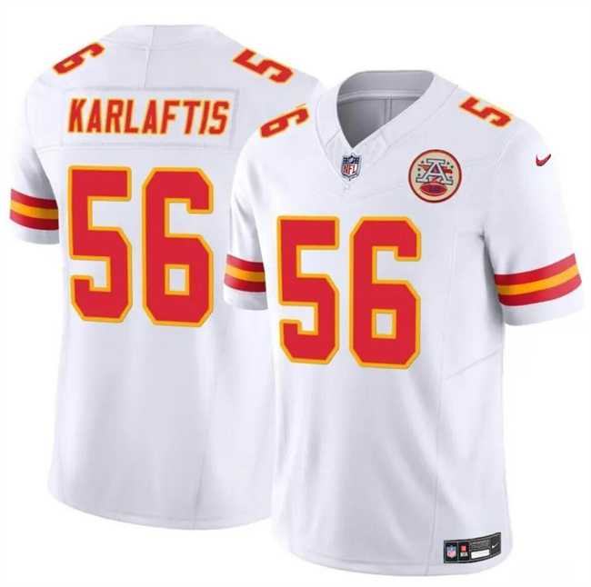 Men & Women & Youth Kansas City Chiefs #56 George Karlaftis White 2024 F.U.S.E Vapor Untouchable Limited Stitched Football Jersey,We sell and wholesale Men & Women & Youth Kansas City Chiefs #56 George Karlaftis White 2024 F.U.S.E Vapor Untouchable Limited Stitched Football Jersey on line form chian!